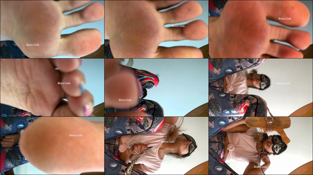 Mistress Enola Fetish - Enola - Foot Pov - Foot Smelling, Foot Licking, Toes Sucking, Foot Smother, Sandals Smelling And Smother ( Fullhd)
