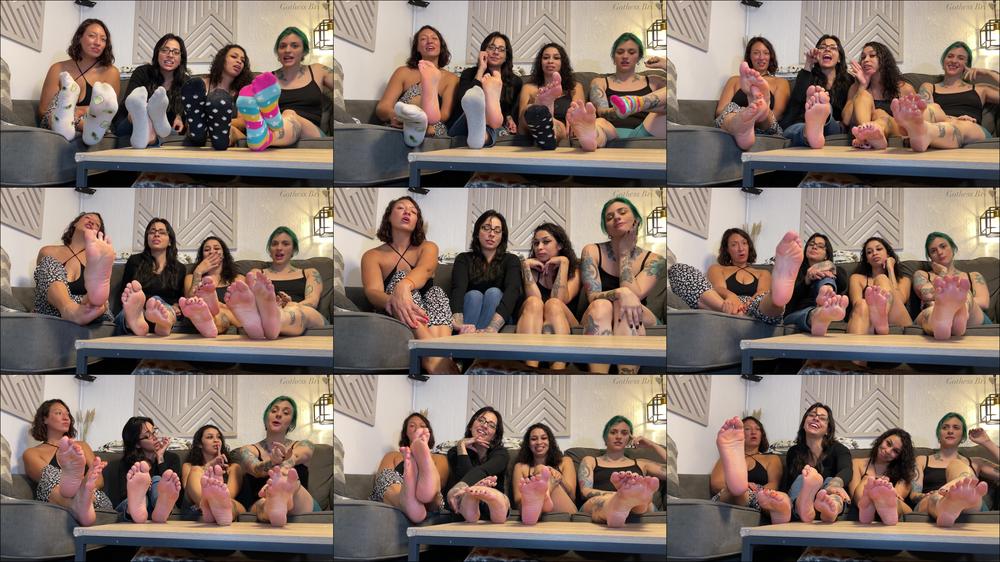 Gothess Bri Femdom - Little Guy And The Giant Feet Ft Giantess Cleo, Raven Noxx, Mia Hope (Tease & Denial)