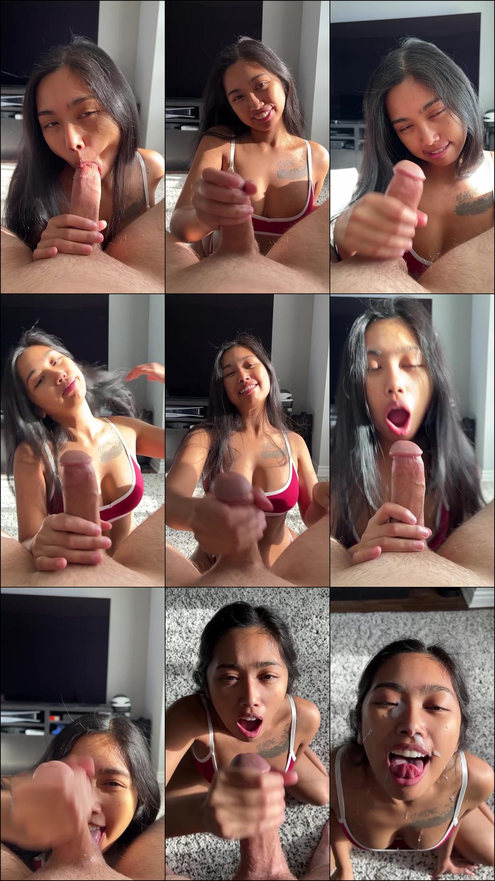 Thick Facial for Asian Slut - May 24, 2023