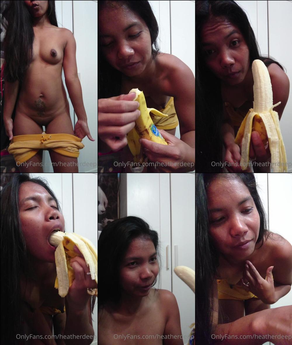 heatherdeep 06 03 2021 2047907792 hi boy i just want to show you how i like to eat a banana banana bananagirl deep throat
