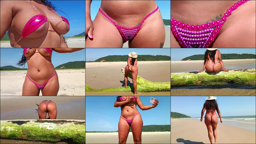 BODY ART  BUTT PLUG AT BEACH