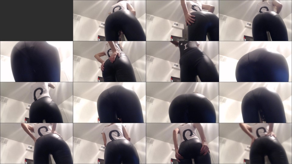 Princesscica Ass Tease In Hot Latex Leggings
