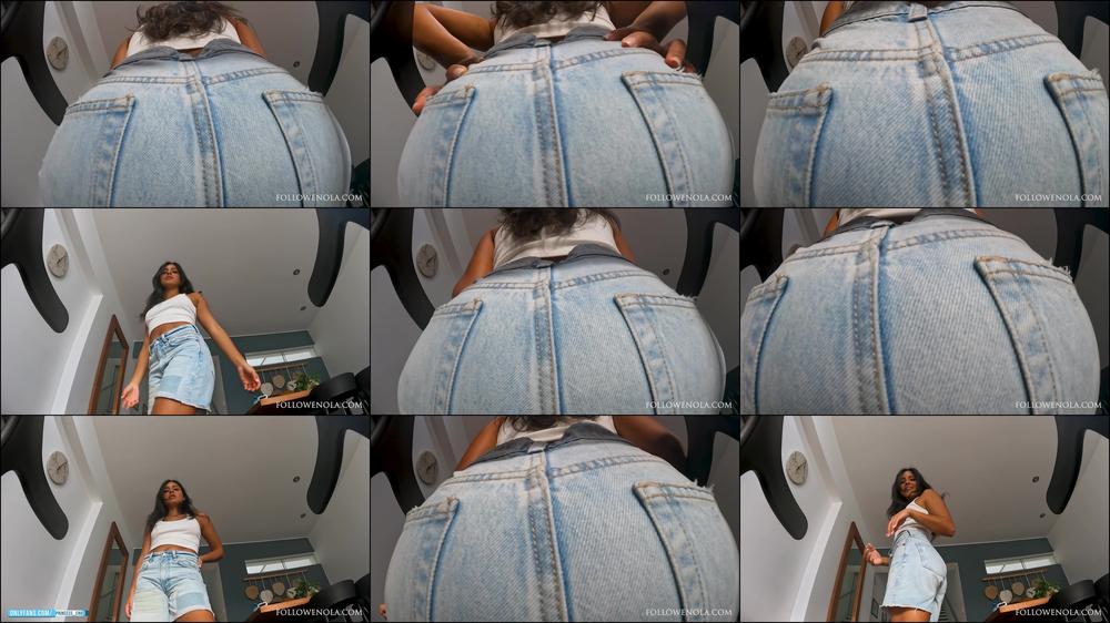 Goddess Enola - Your face is nothing but a seat II - Mistress Enola - Denim