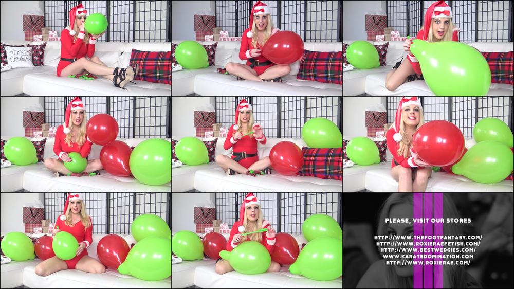 Roxieraefetish Red Light Green Light Christmas Balloons