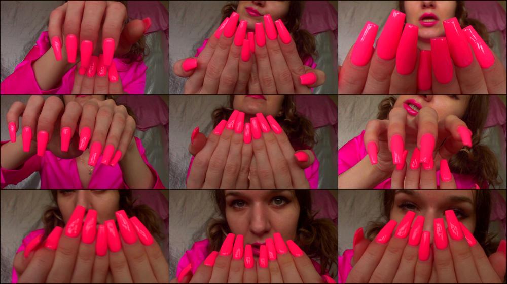 Worship Long Pink Nails JOI