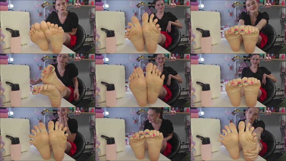 misbehaved-xoxo - Your Nurse Is Going Over Your Chart With You When She Puts Her Tired, Sweaty Overworked Feet Up On The Desk She Starts Asking You Questions But Notices You Are Distracted By Her Feet