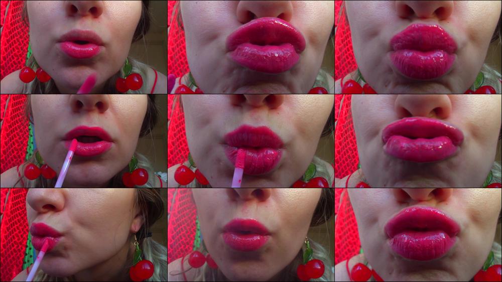 Lip Glossy Glitter Lip Smelling