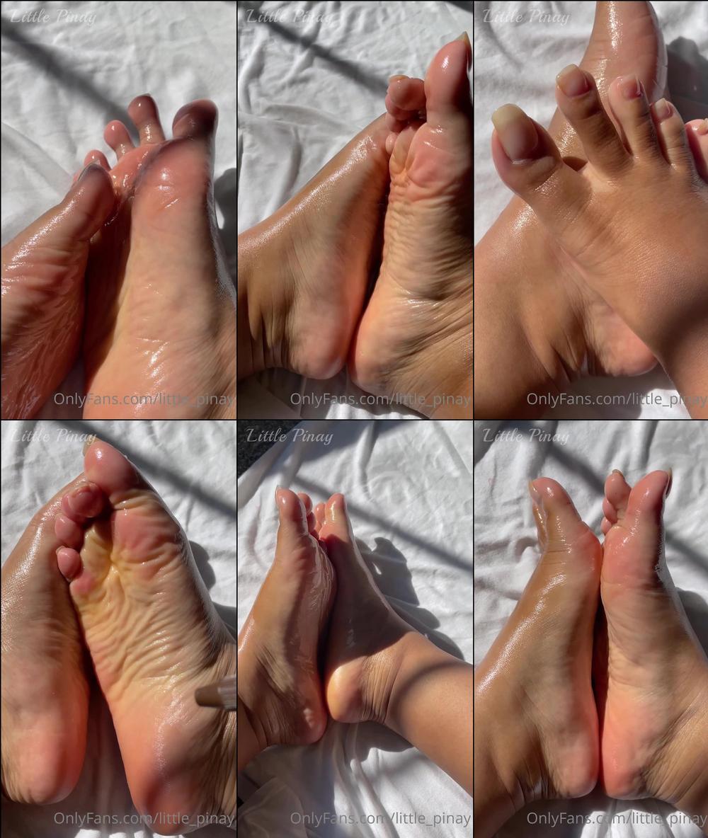 little pinay 01 09 2022 2583454085 natural nails and soft soles drenched in oil