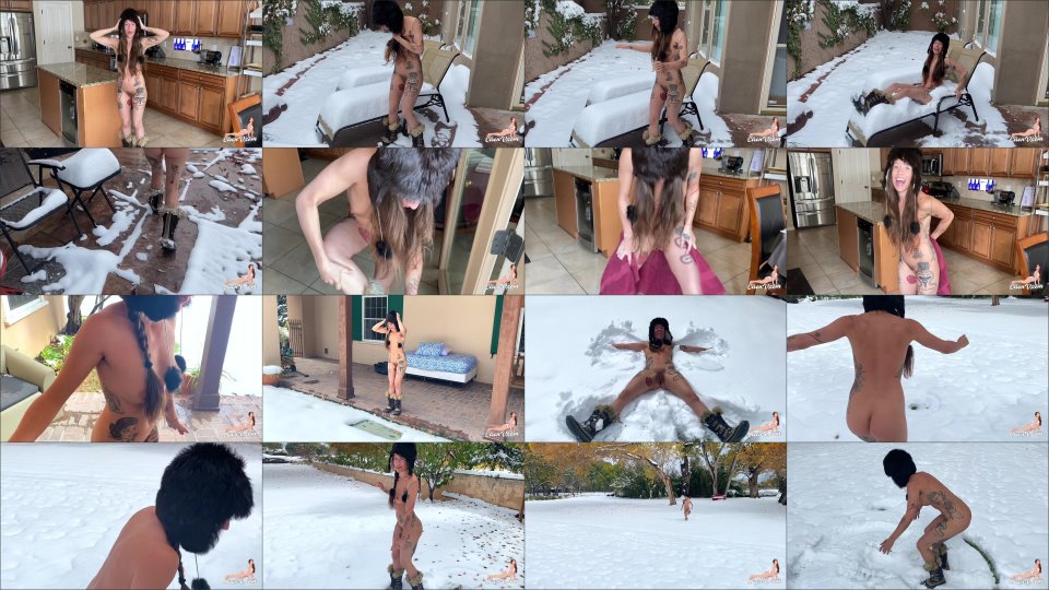 Ciren Verde Hotwife Plays Naked In The Snow