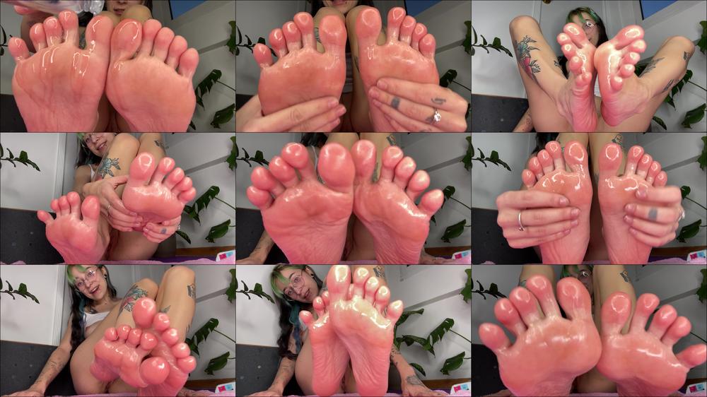 OIL ON FEET 4K / JOI & COUNTDOWN / FOOT FETISH