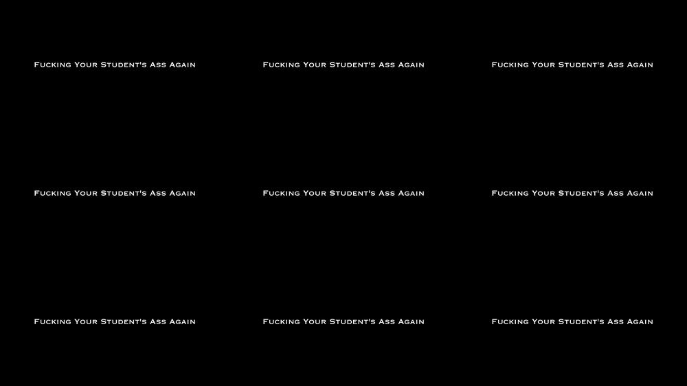 Fucking Your Student's Ass Again AUDIO
