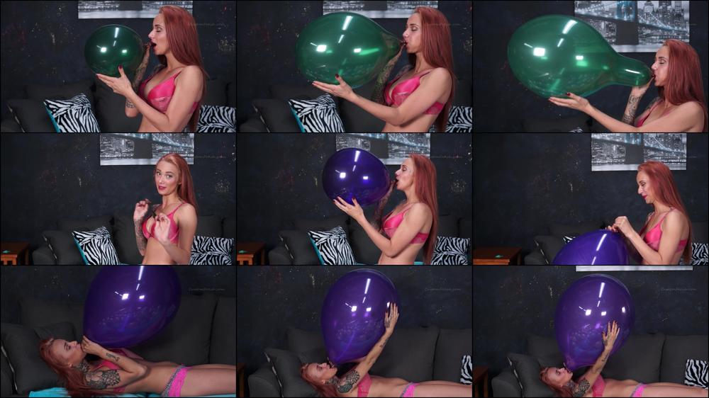 Christi's 2 Balloon Blow to Pop
