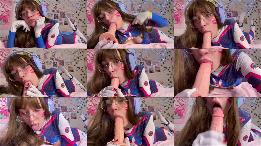 AHEGAO BLOWJOB AND CUM ON FACE DVA
