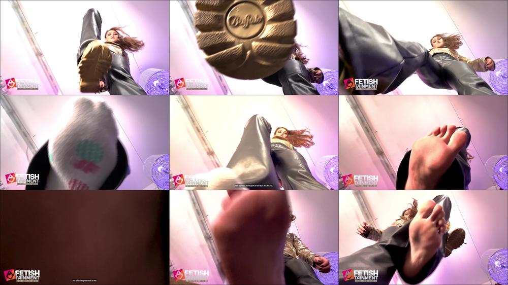 FEMDOMSQUAD Video Store - Offer: 3 Ways To Squish You Under My Feet ( Stomping And Giantess Fetish With Queen Marie Mueller, Long Version) - 4K Uhd Mp4