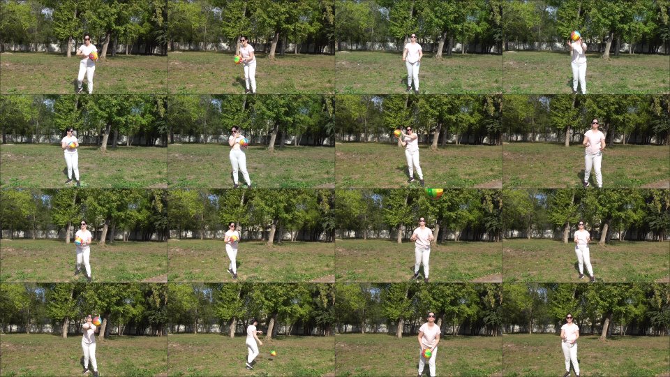 Annamanyvids Anna Is Playing A Ball In The Park
