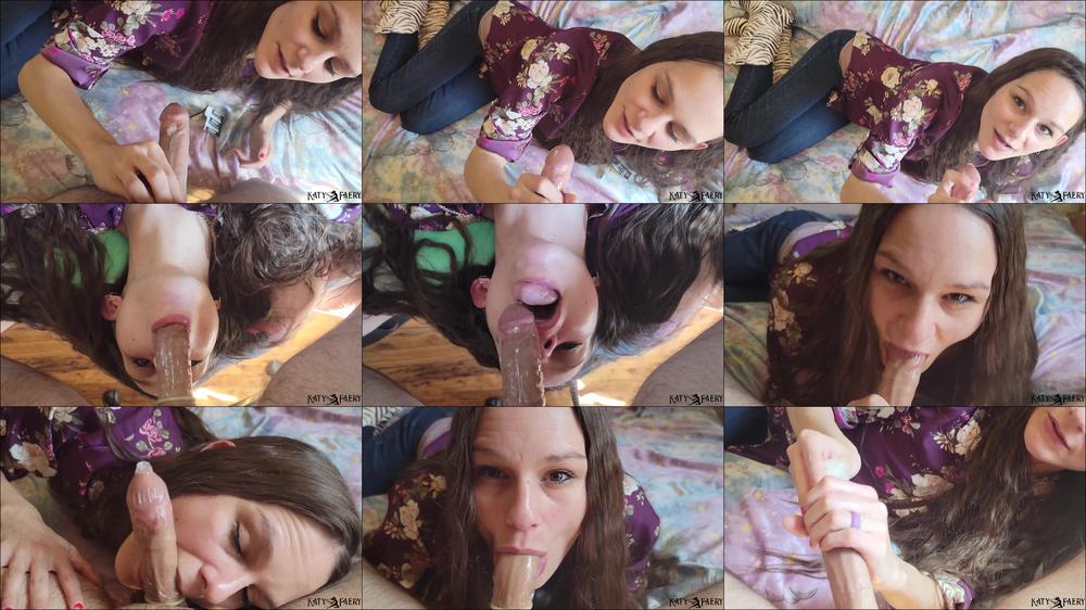 4K - Sucking Your Condom Covered Cock