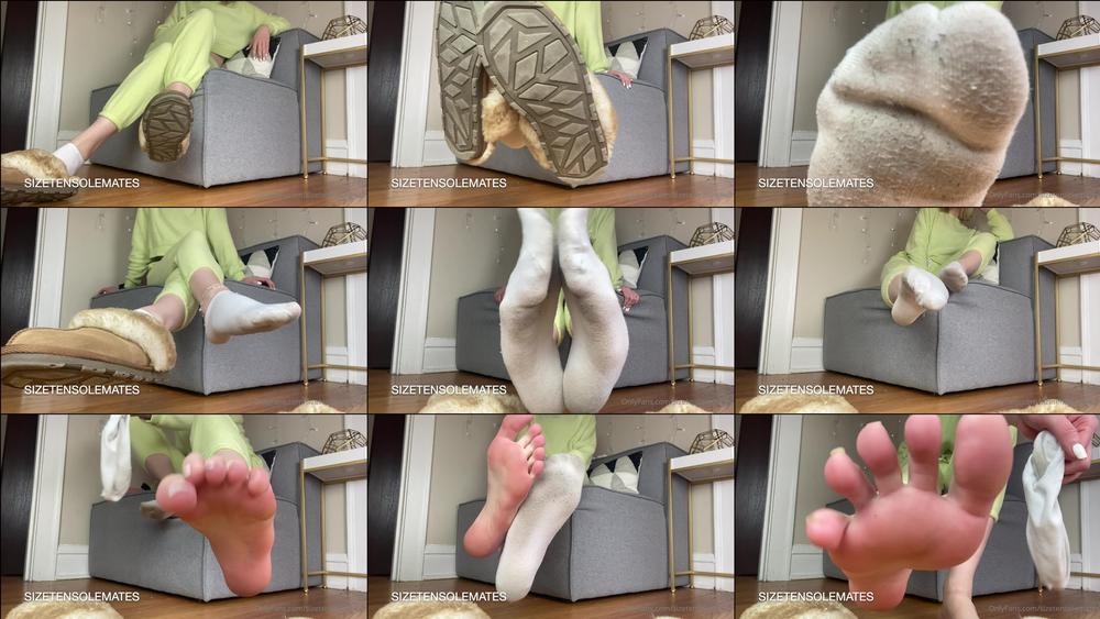 sizetensolemates 10 02 2021 2028471280 finalllly taking off my sweaty ankle socks after a long day of wear sniff them if you d