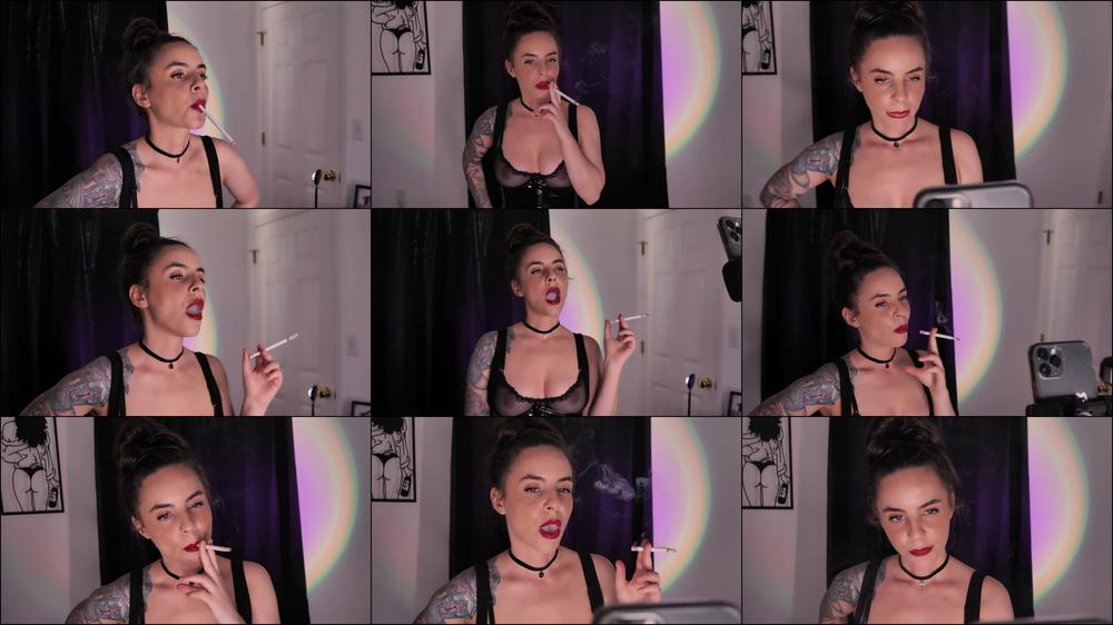 Smoking in Stockings and Heels BTS
