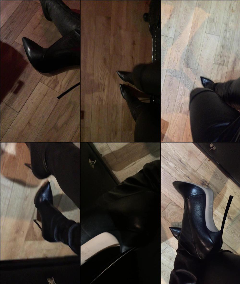 nikkiwhiplash 02 05 2018 9133242 Video  admire my gorgeous Casadei blade leather thigh boots.