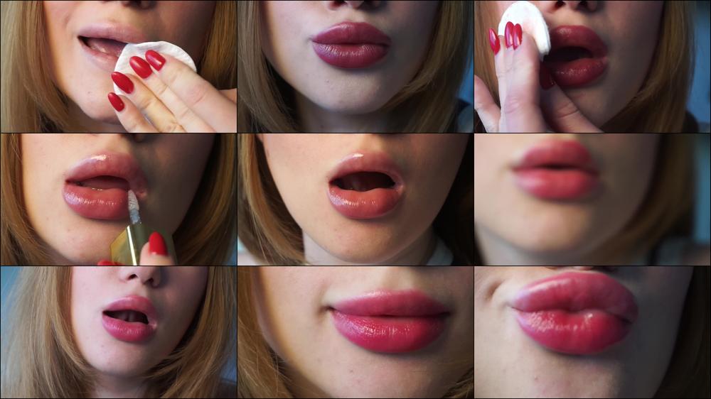 Lipstick Try on Close to camera
