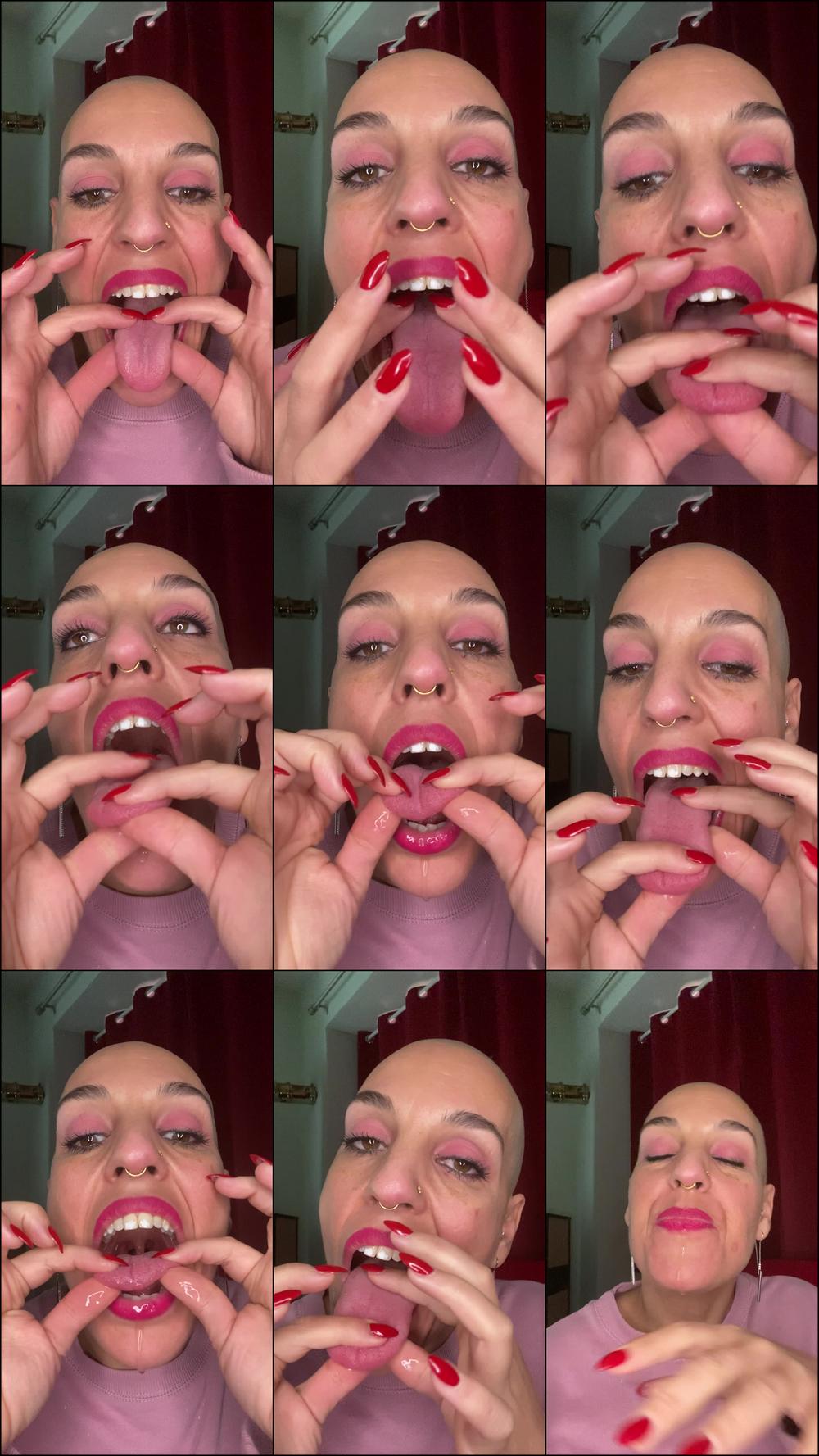 Emprexkala Stretching And Massaging My Tongue