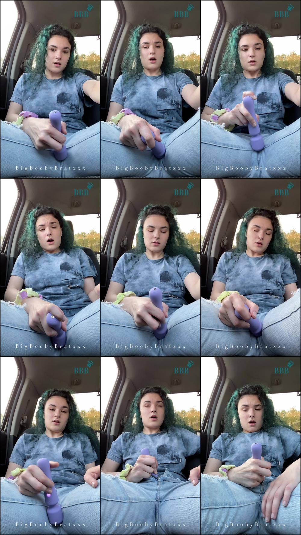 Vibrator fun in the car