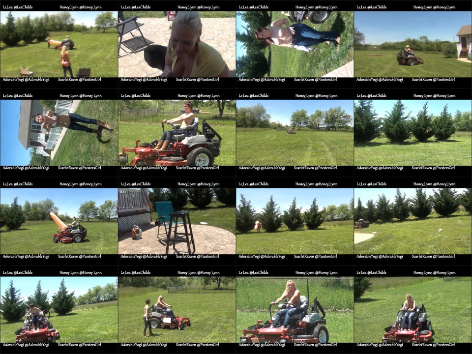 Le Lea Bachelorette Weekend Naked Mowing Rider