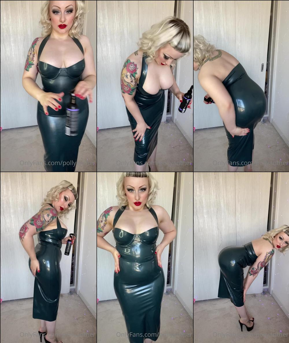 pollyanther 27091054 slippery shiny tight rubber dress would you give me a hand 1