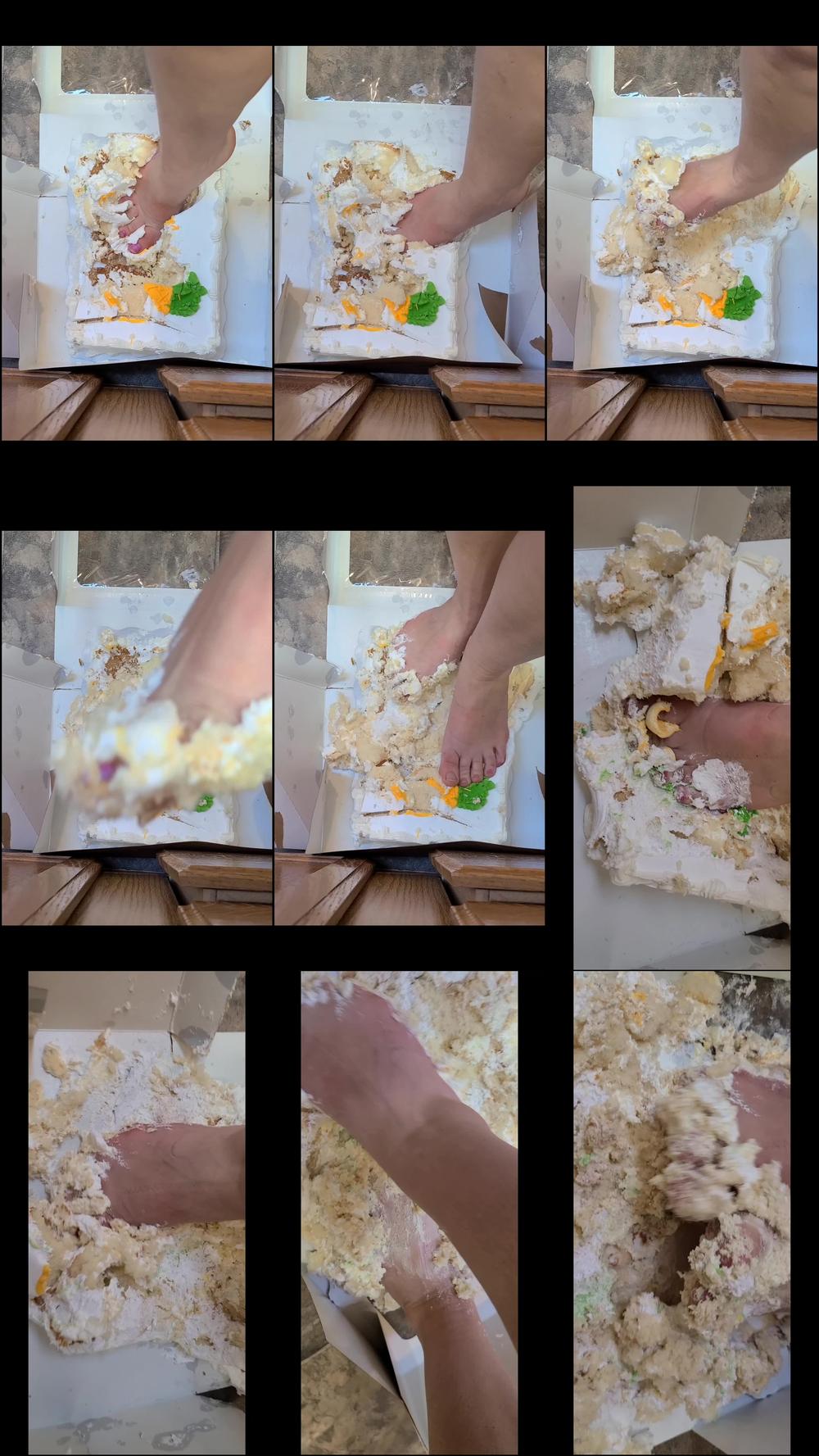 Feet Smashing Cake