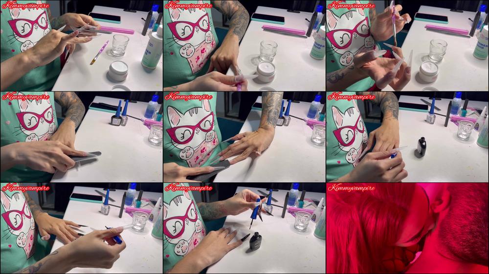 Blog#1 Doing my Nails To a CustomeVid