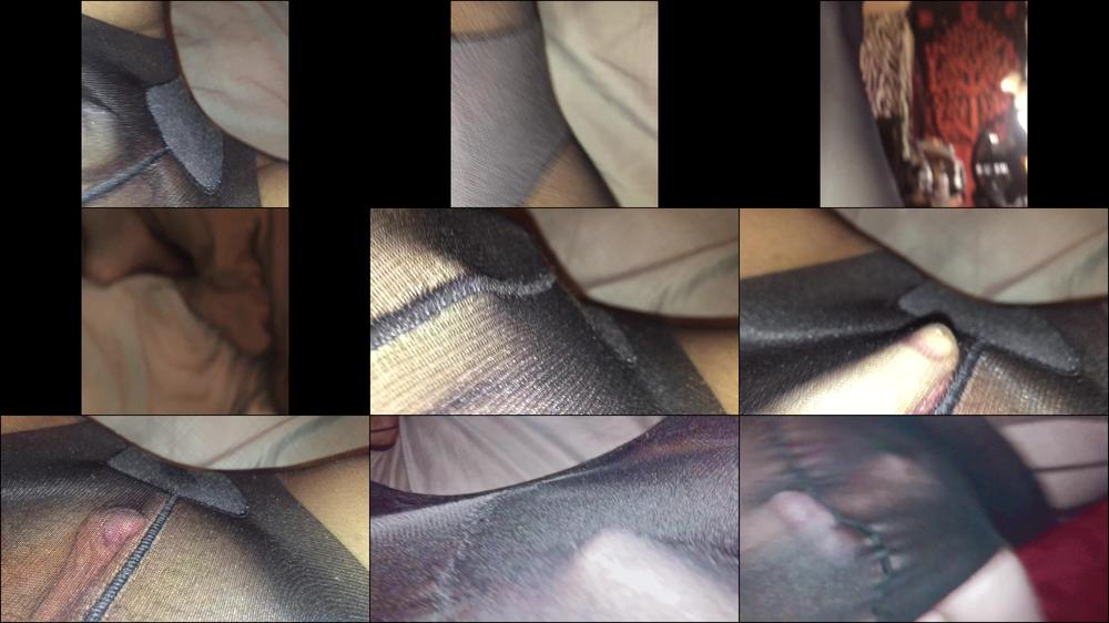 Double Squirt Through Pantyhose