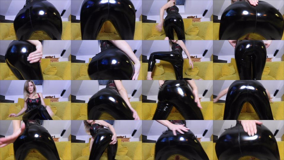 Yourgoddess Cum On My Latex Ass