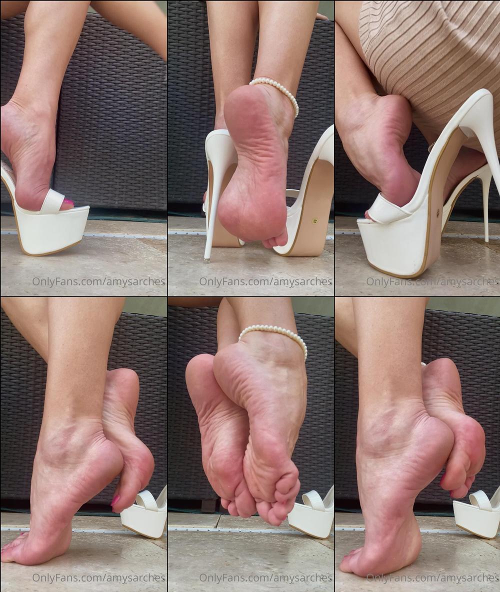 amysarches 06 02 2021 2025587627 here s a vid of me in my sexy stiletto mules for you guys i hope you like my close ups