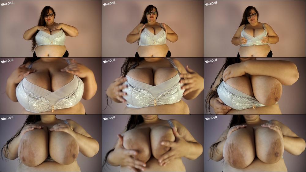 White bra for those huge titties