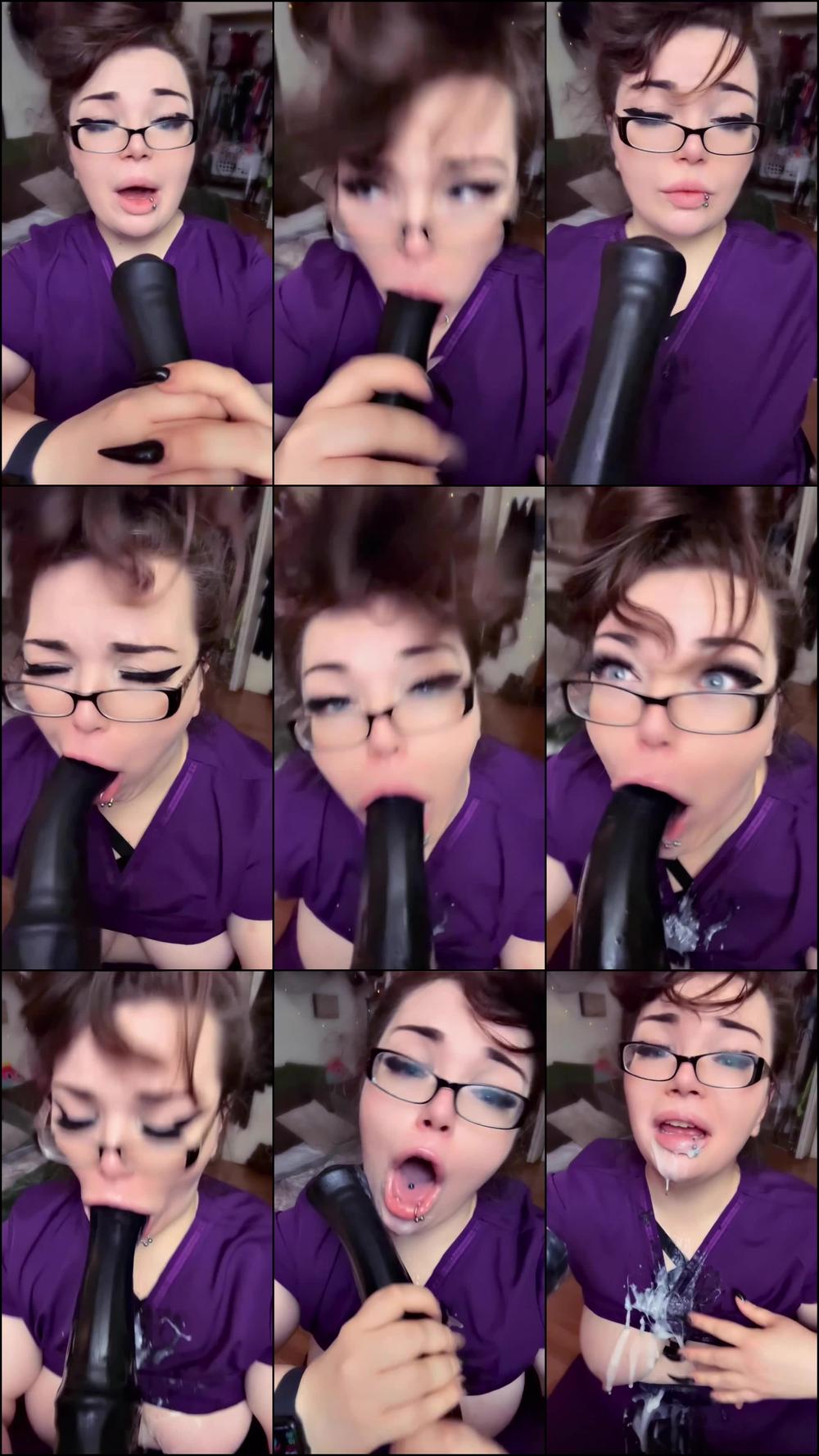 Nurse Empties Monster Cock Blockage