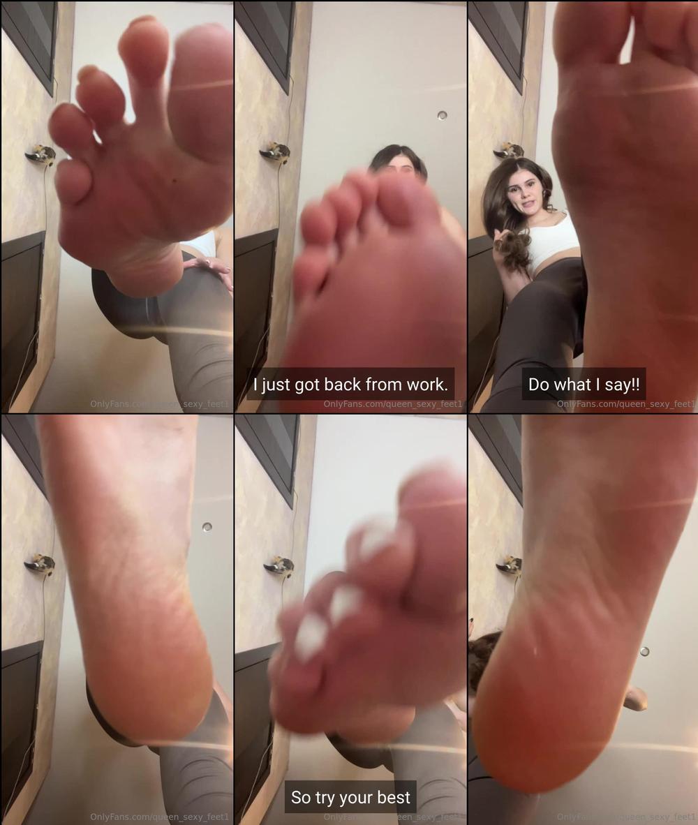 queen sexy feet1 848544764 for all my foot bitches i just got home from work and i want you to wash my feet with your tongue 