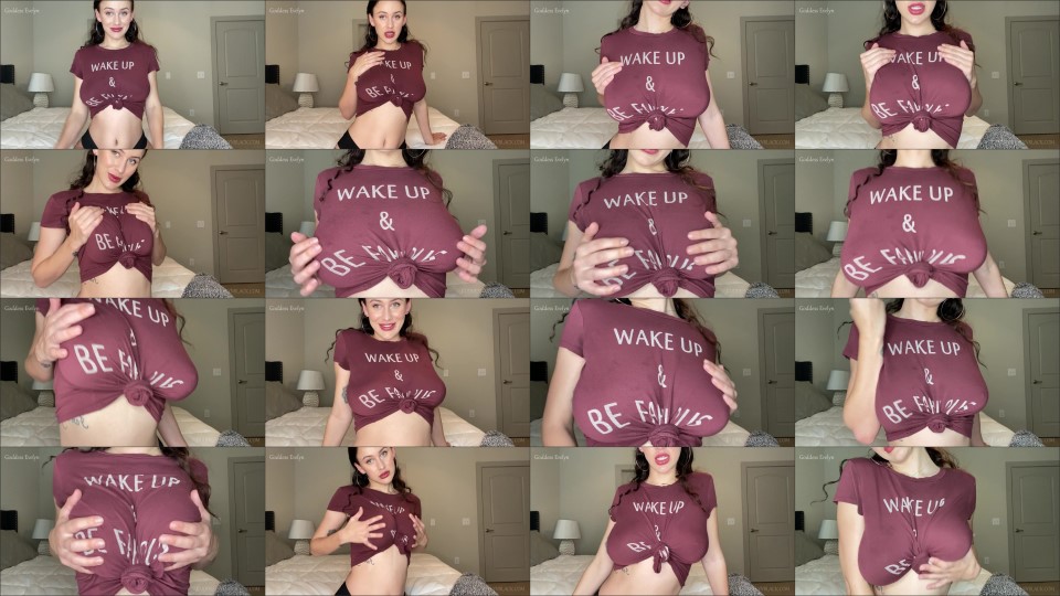 Goddess Evelyn T Shirt Tit Tease