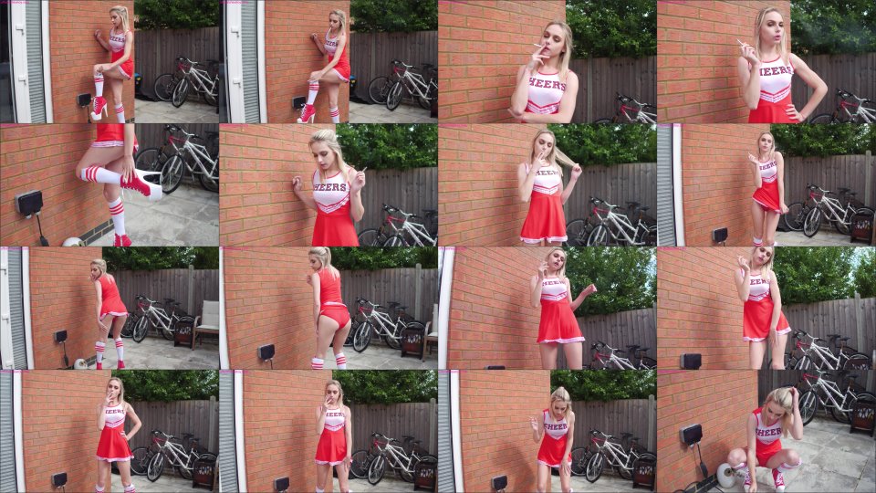 Officialchloetoy Cheerleader Smoking 1080P