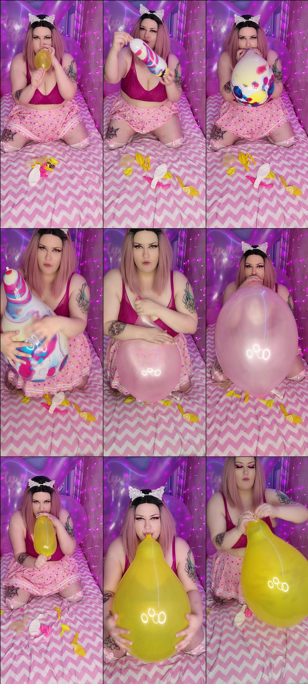 BBW kitten blows, squeezes &pops loons - December 01, 2021