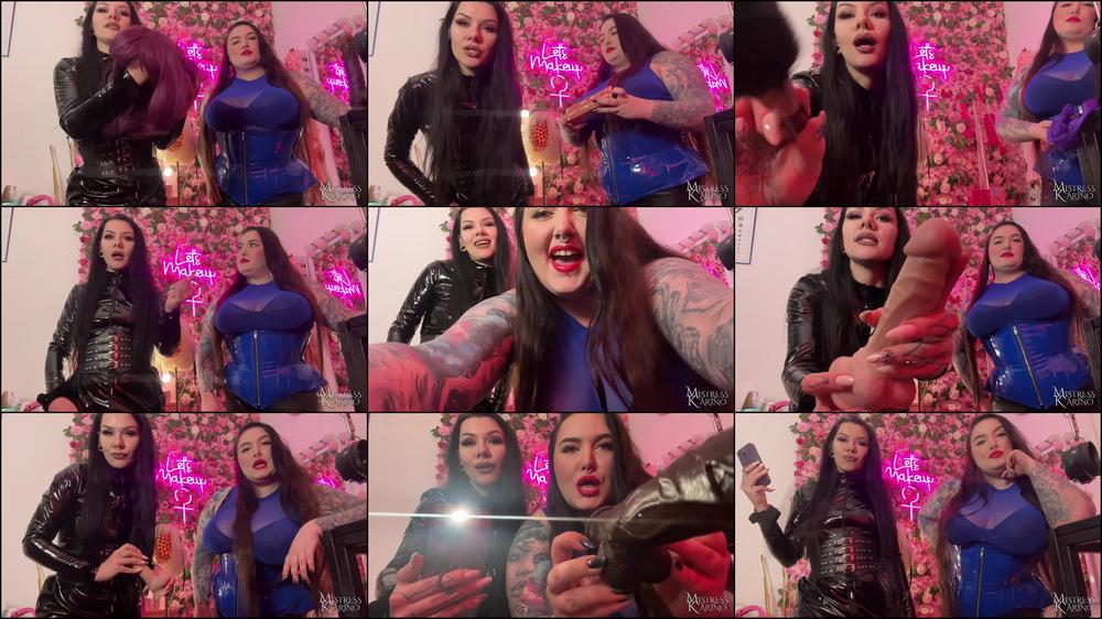 MistressKarino - We Own You, Sissy Slut! Sissyfication Blackmail Fantasy | Mistress Karino And Demoness Luna [Mp4 Hd]