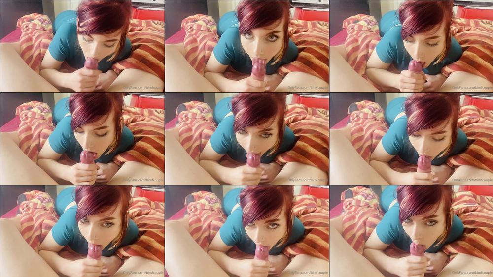 bimfcouple 04 01 2021 2001458741 Canât resist teasing his cock while heâs editing vids and making him give me a good mo