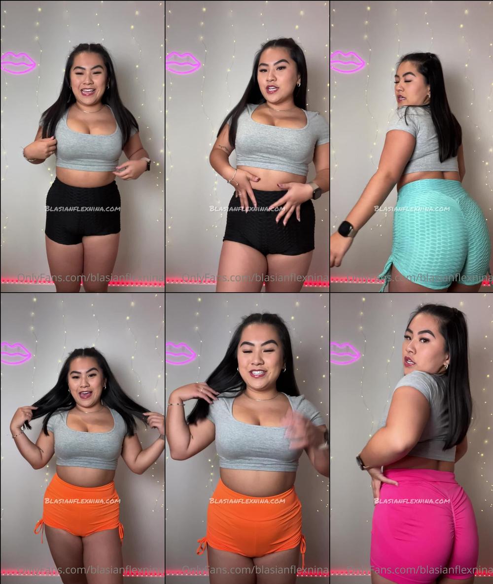 onlyninalee 461989945 new booty shorts haul video my new booty shorts finally arrived and i was so excited to show you. i can t wait for all the twerk videos i m going to film in them 