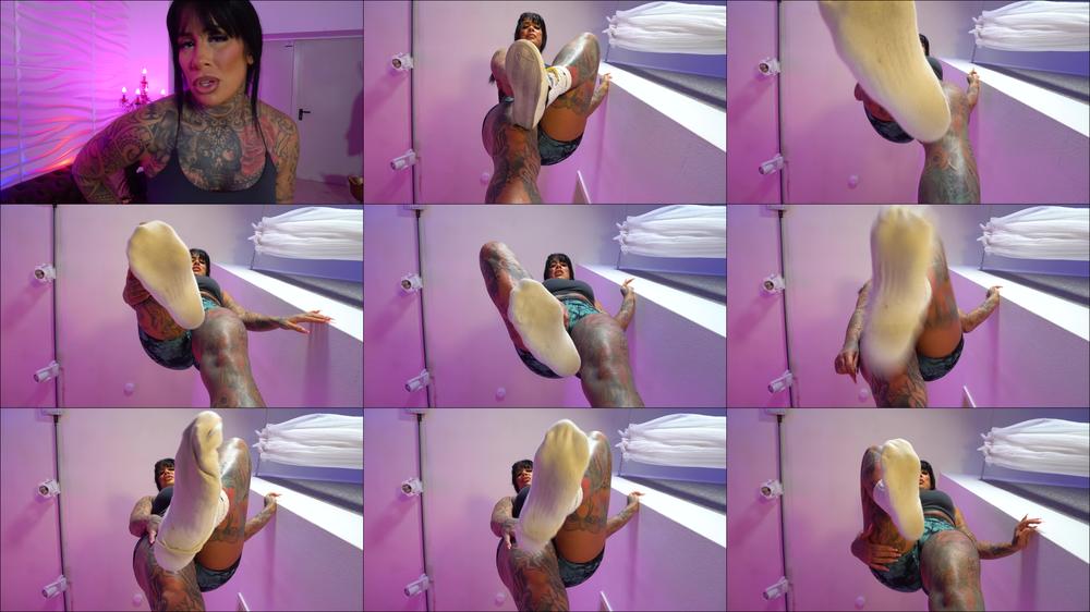 FEMDOMSQUAD Video Store - I Will Push My Smelly Sports Socks Into Your Face ( Socks & Giantess Feet With Lady Nisha ) - 4K Uhd Mp4
