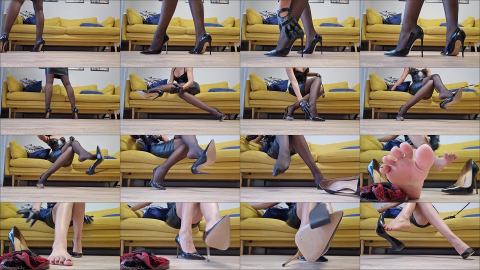 Mahoganyqen Heels Feet Stocking Wroship
