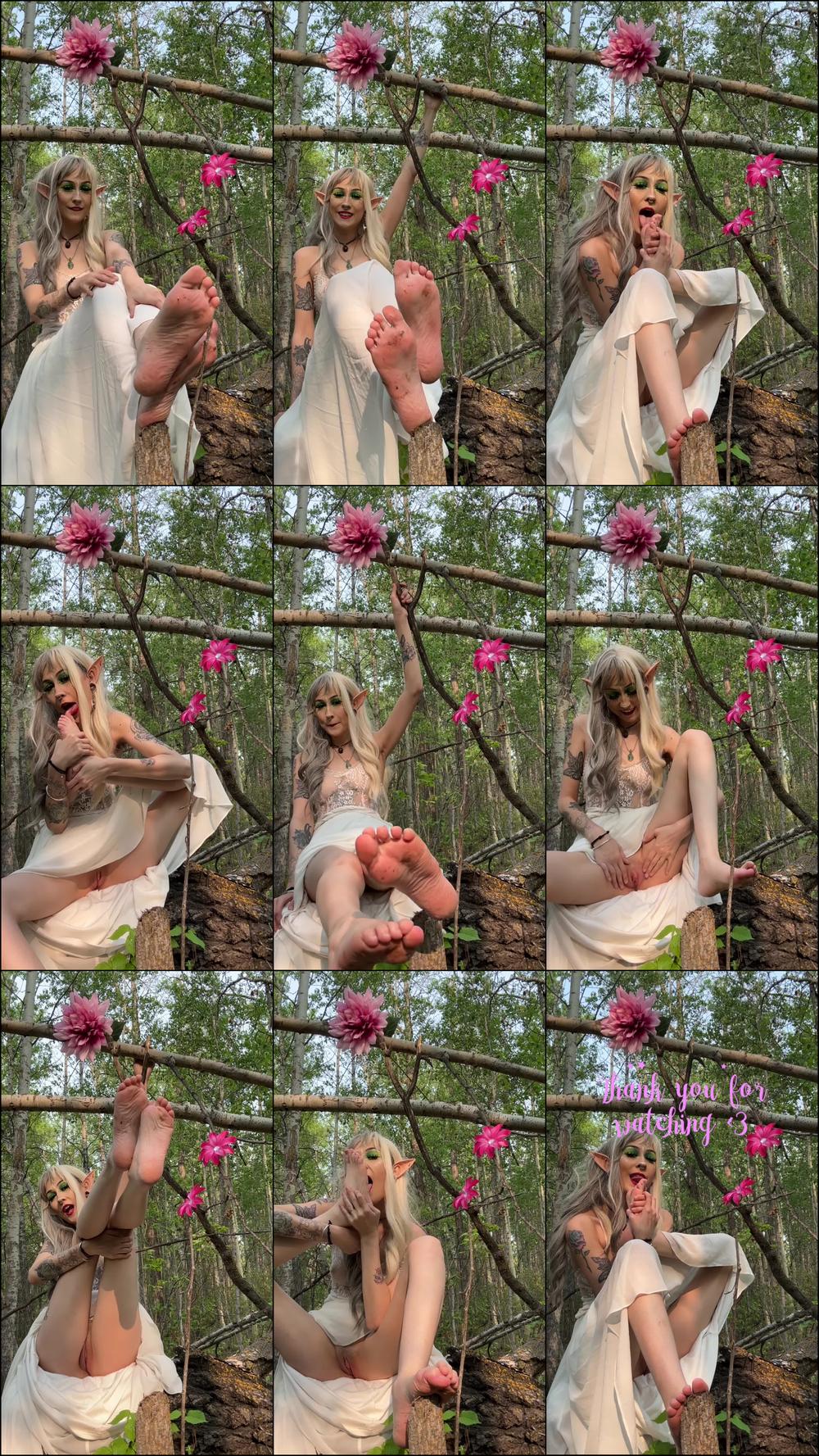 Forest Elf shows off her dirty feet - May 28, 2023