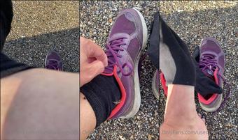 usedrunningsock 03 08 2020 640161104 Another sweaty run today. Itâs hot hot hot. And two videos in a day, you are spoilt. (usedrunningsock)