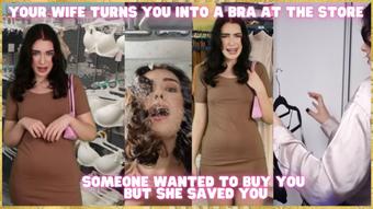 Husband Transformed Into a Bra at Store - November 03, 2022 (WetSchoolGirl)