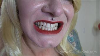Blonde Hair, White Teeth, Red Lips - October 29, 2019 (Claudia Kink)