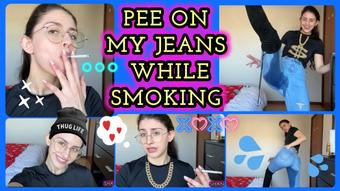 PEE ON MY JEANS WHILE SMOKING CONFESSION MAKES ME HORNY (Shanaxnow)