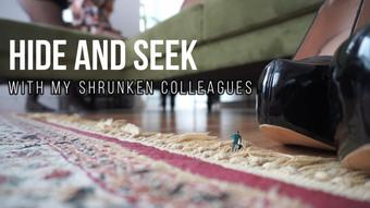 Giantess Plays Hide and Seek With Shrunken Colleagues - October 11, 2023 (SashaCurves)